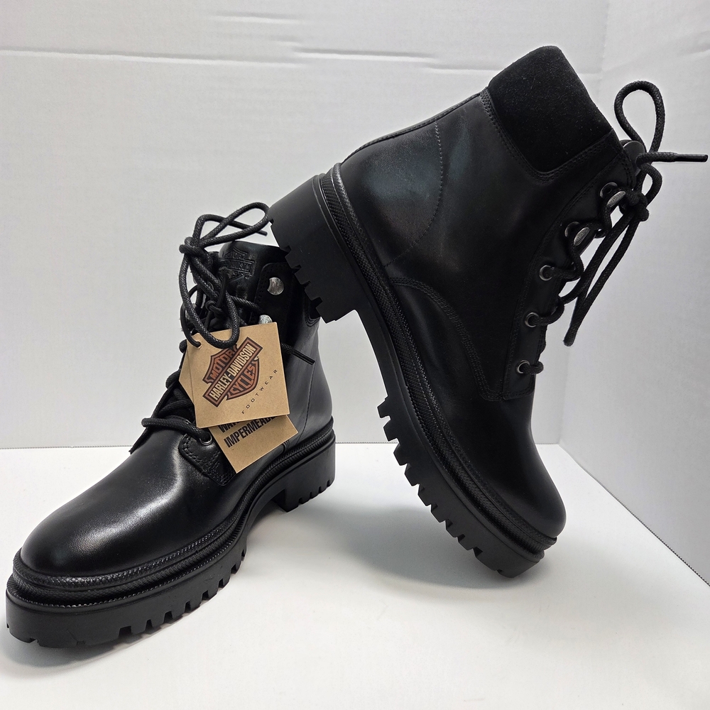 Harley-Davidson Tressler Men's Black Combat Boots D87206